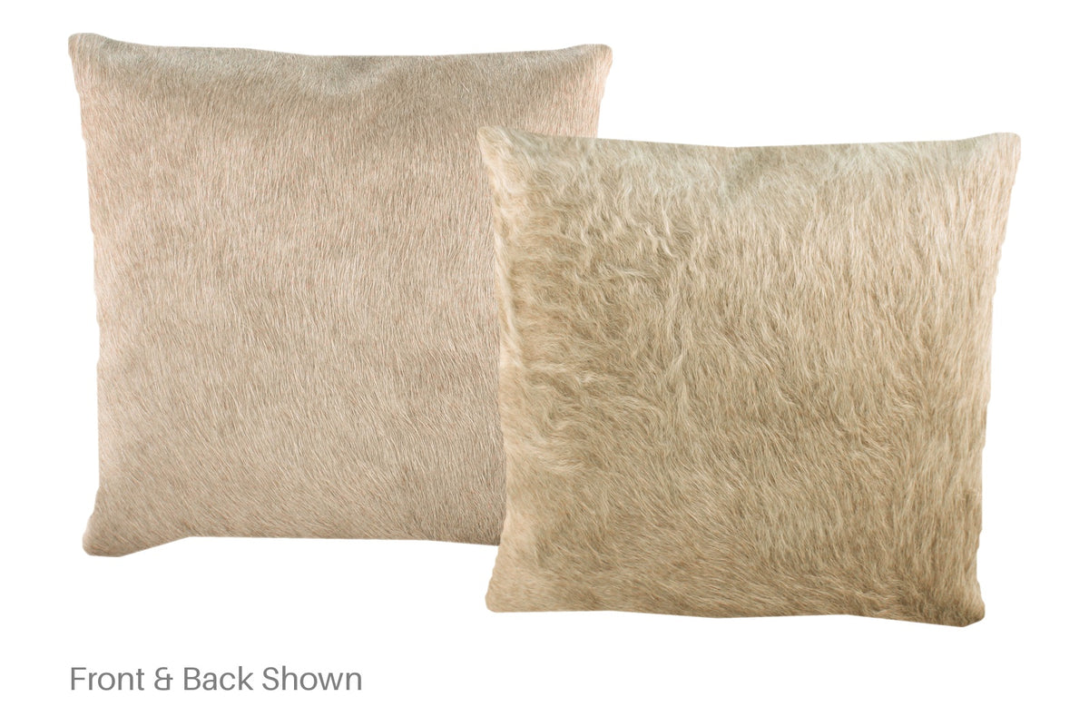 Champagne Cowhide Pillow #A52354