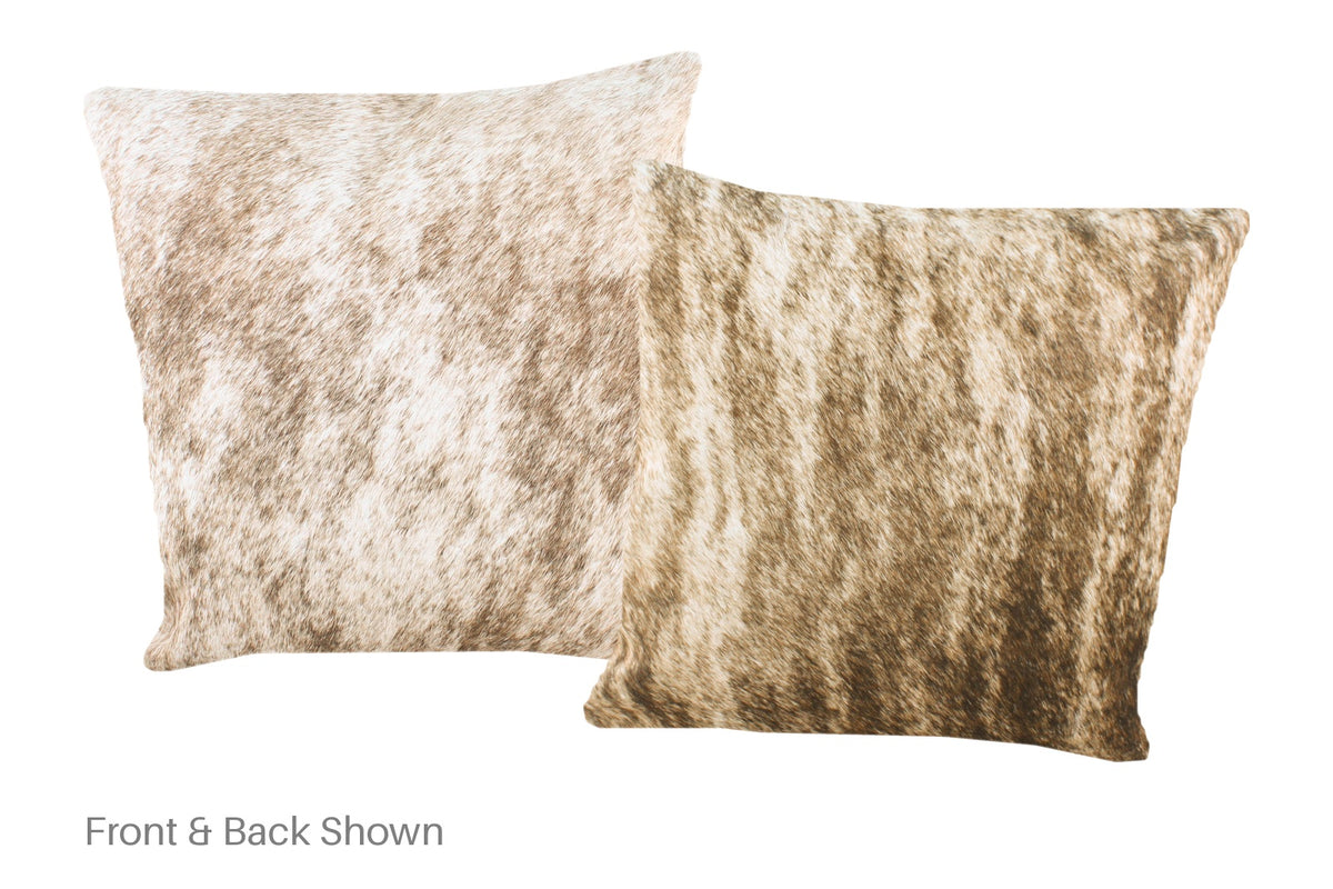 Light Brindle Cowhide Pillow #A52355