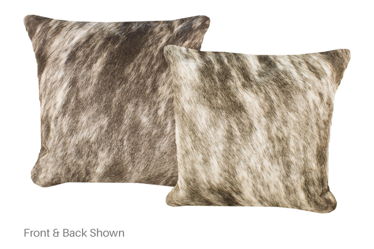 Light Brindle Cowhide Pillow #A52356
