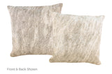 Light Brindle Cowhide Pillow 16x16 #A52358 by Hudson Hides