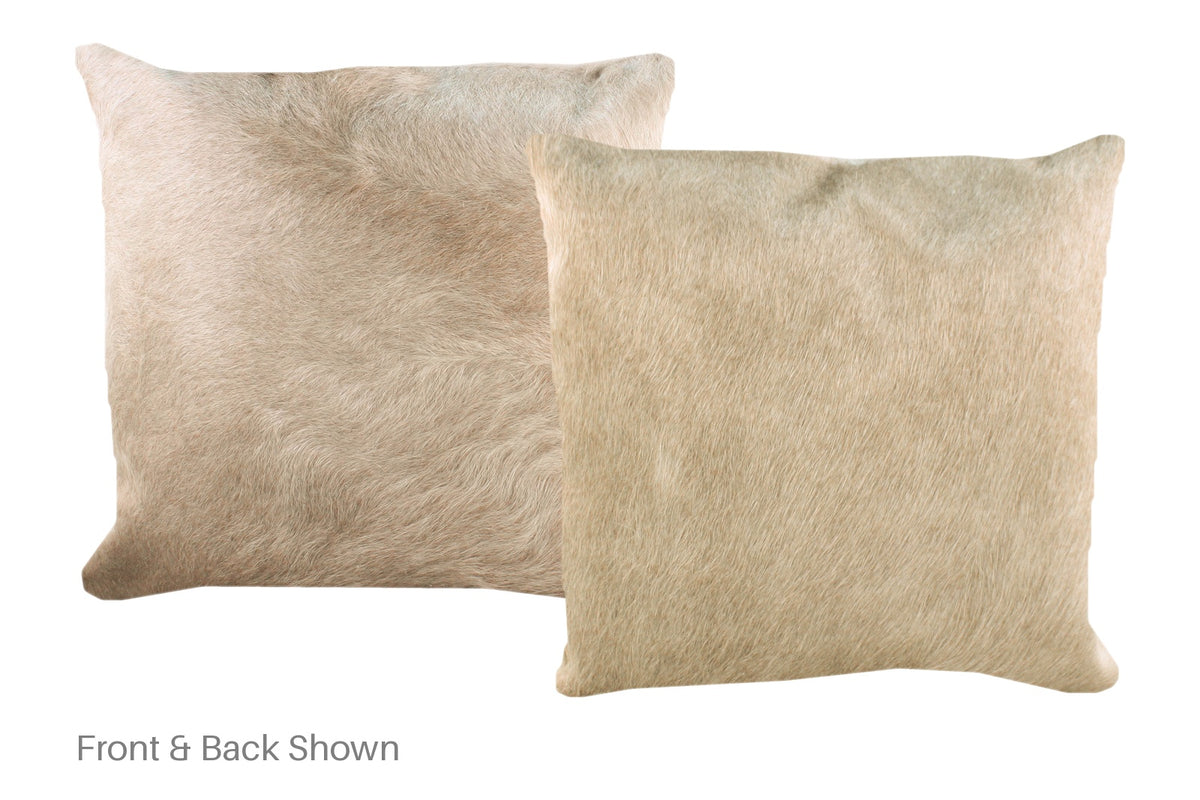 Champagne Cowhide Pillow #A52361