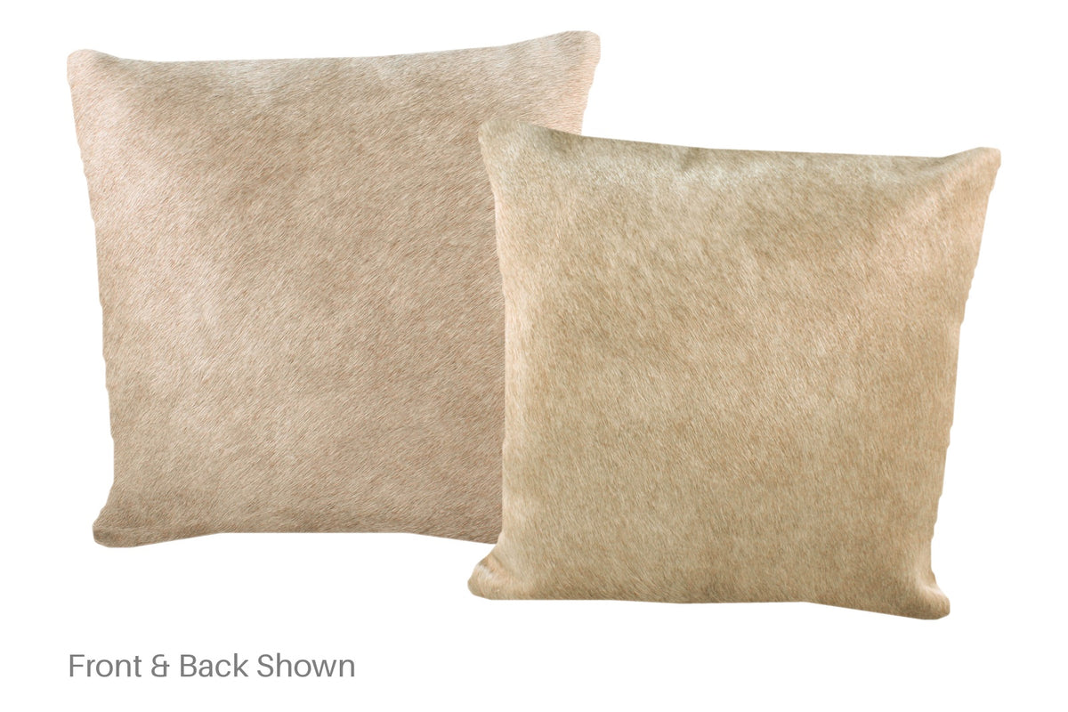 Champagne Cowhide Pillow #A52364