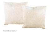 Champagne Cowhide Pillow 16x16 #A52366 by Hudson Hides
