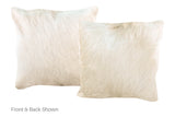 Champagne Cowhide Pillow 16x16 #A52367 by Hudson Hides