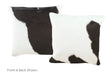 Black and White Cowhide Pillow 16x16 #A52370 by Hudson Hides