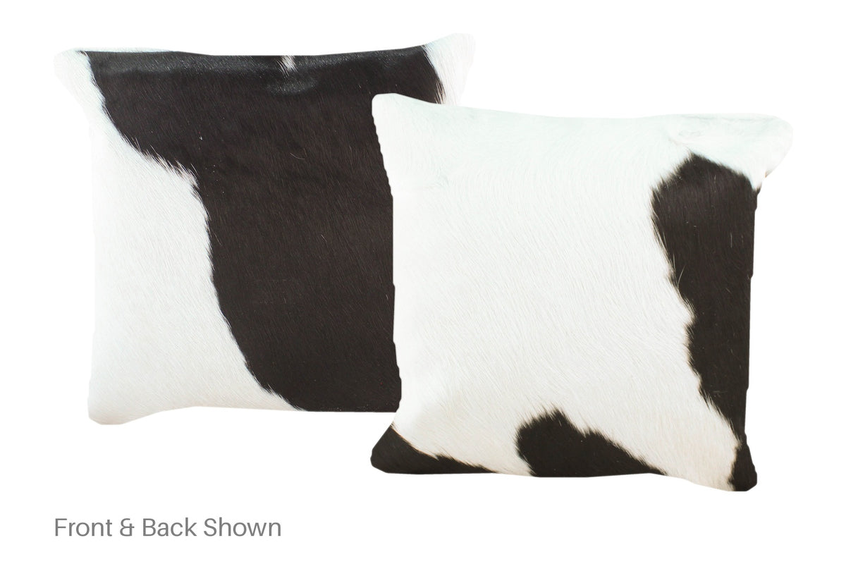 Black and White Cowhide Pillow #A52370