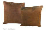 Solid Brown Cowhide Pillow 16x16 #A52372 by Hudson Hides