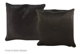 Solid Black Cowhide Pillow 16x16 #A52374 by Hudson Hides
