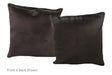 Solid Black Cowhide Pillow 16x16 #A52375 by Hudson Hides