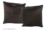 Solid Black Cowhide Pillow 16x16 #A52375 by Hudson Hides