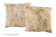 Beige Cowhide Pillow 16x16 #A52382 by Hudson Hides