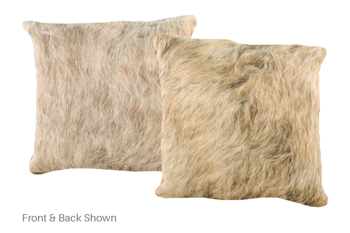 Beige Cowhide Pillow #A52382