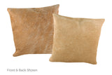 Beige Cowhide Pillow 16x16 #A52383 by Hudson Hides