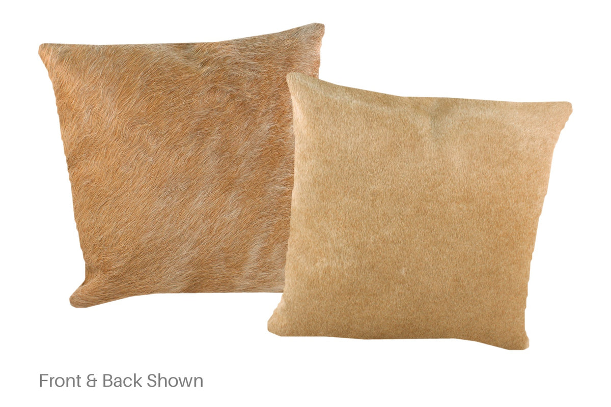 Beige Cowhide Pillow #A52383