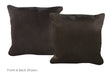 Solid Black Cowhide Pillow 16x16 #A52390 by Hudson Hides