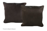 Solid Black Cowhide Pillow 16x16 #A52390 by Hudson Hides