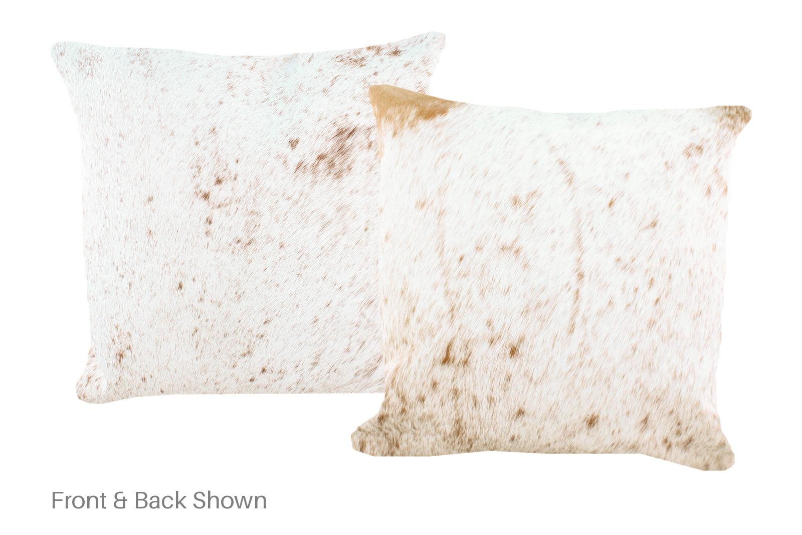 Salt and Pepper Brown Cowhide Pillow #A52392