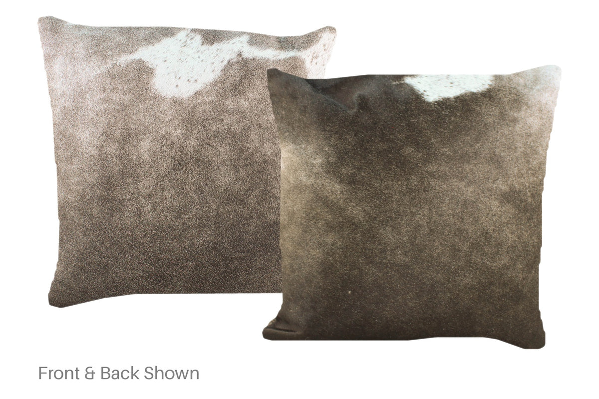 Grey Cowhide Pillow #A52394