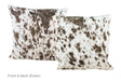 Salt and Pepper Black Cowhide Pillow 16x16 #A52395 by Hudson Hides