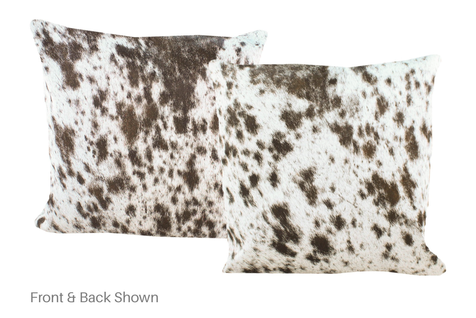 Salt and Pepper Black Cowhide Pillow #A52395