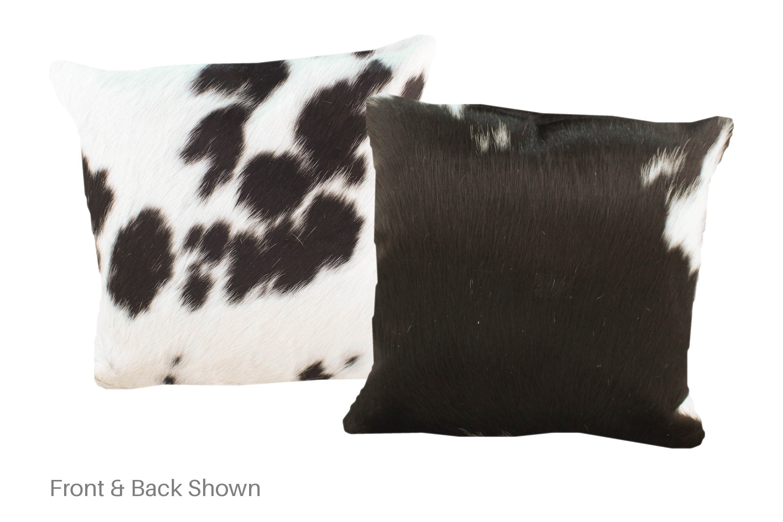 Black and White Cowhide Pillow #A52396