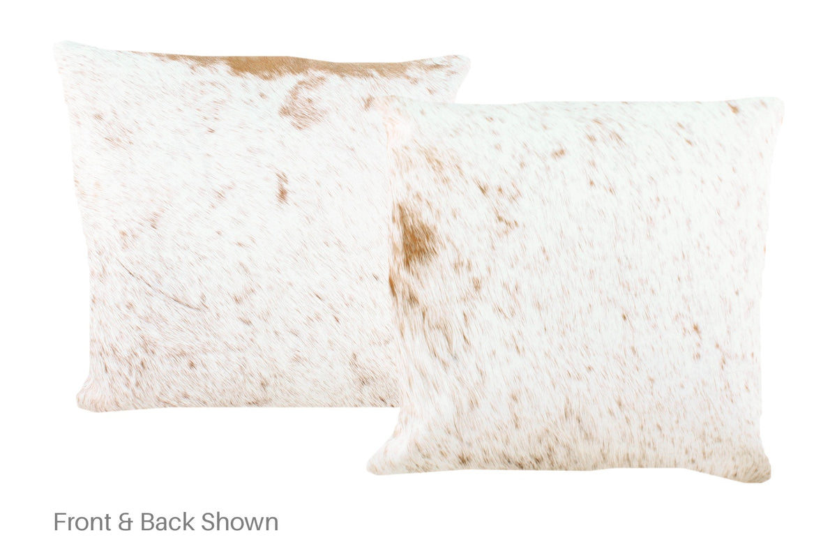 Salt and Pepper Brown Cowhide Pillow #A52397