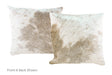 Grey with Beige Cowhide Pillow 16x16 #A52400 by Hudson Hides