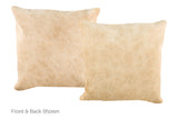 Beige Cowhide Pillow 16x16 #A52402 by Hudson Hides