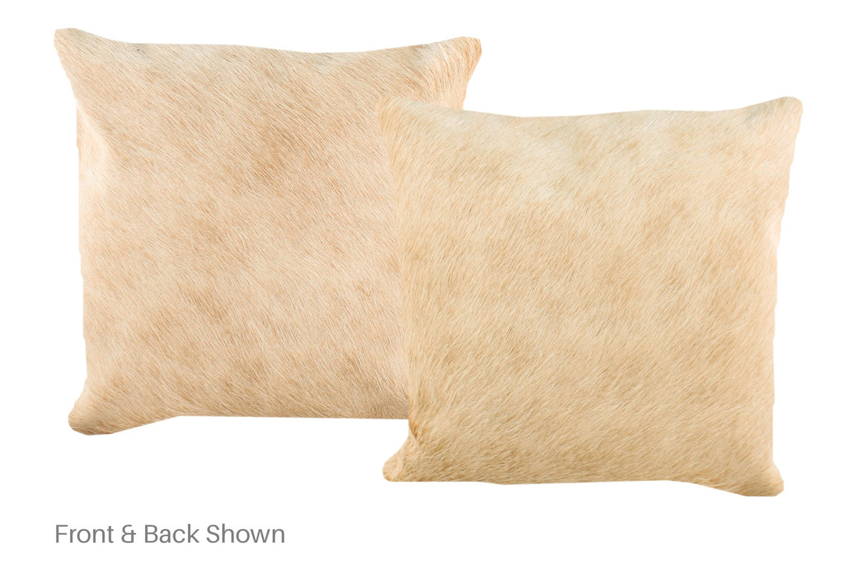 Beige Cowhide Pillow #A52402