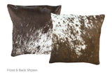 Chocolate Cowhide Pillow 16x16 #A52406 by Hudson Hides