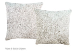 Salt and Pepper Black Cowhide Pillow 16x16 #A52414 by Hudson Hides
