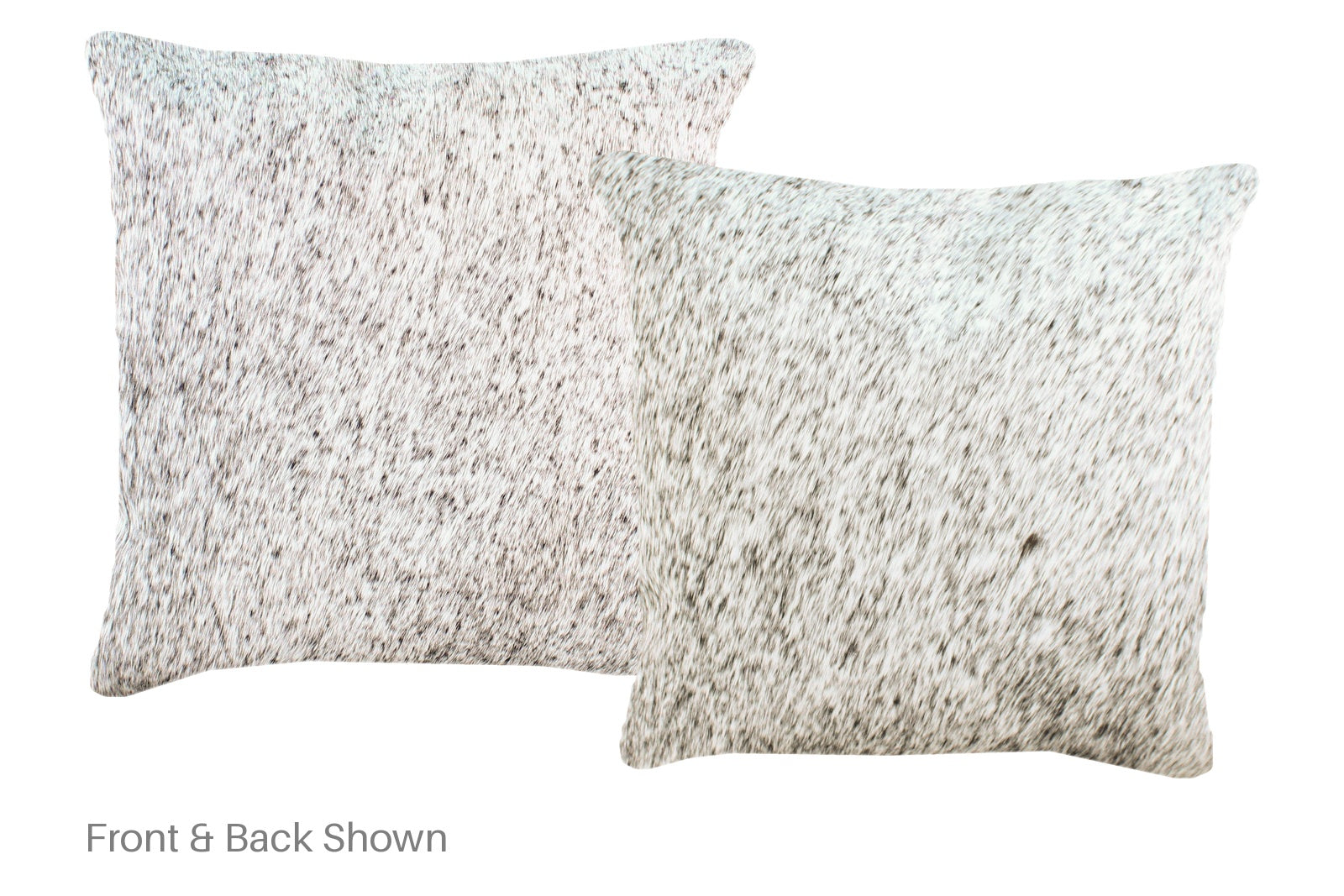 Salt and Pepper Black Cowhide Pillow #A52414