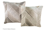 Patchwork Cowhide Pillow 16x16 #A52424 by Hudson Hides