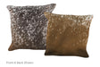 Salt and Pepper Brown Cowhide Pillow 16x16 #A52425 by Hudson Hides