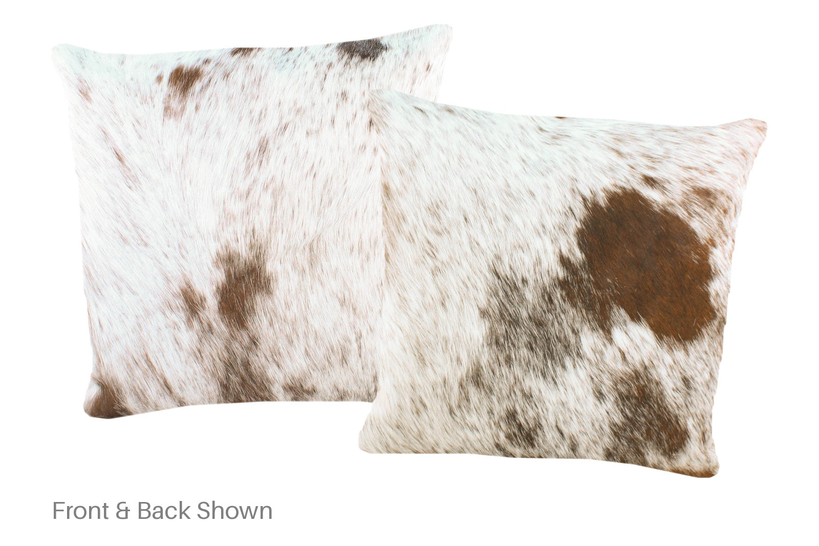 Brown and White Cowhide Pillow #A52426