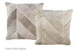 Patchwork Cowhide Pillow 16x16 #A52427 by Hudson Hides