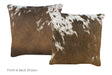 Chocolate Cowhide Pillow 16x16 #A52429 by Hudson Hides