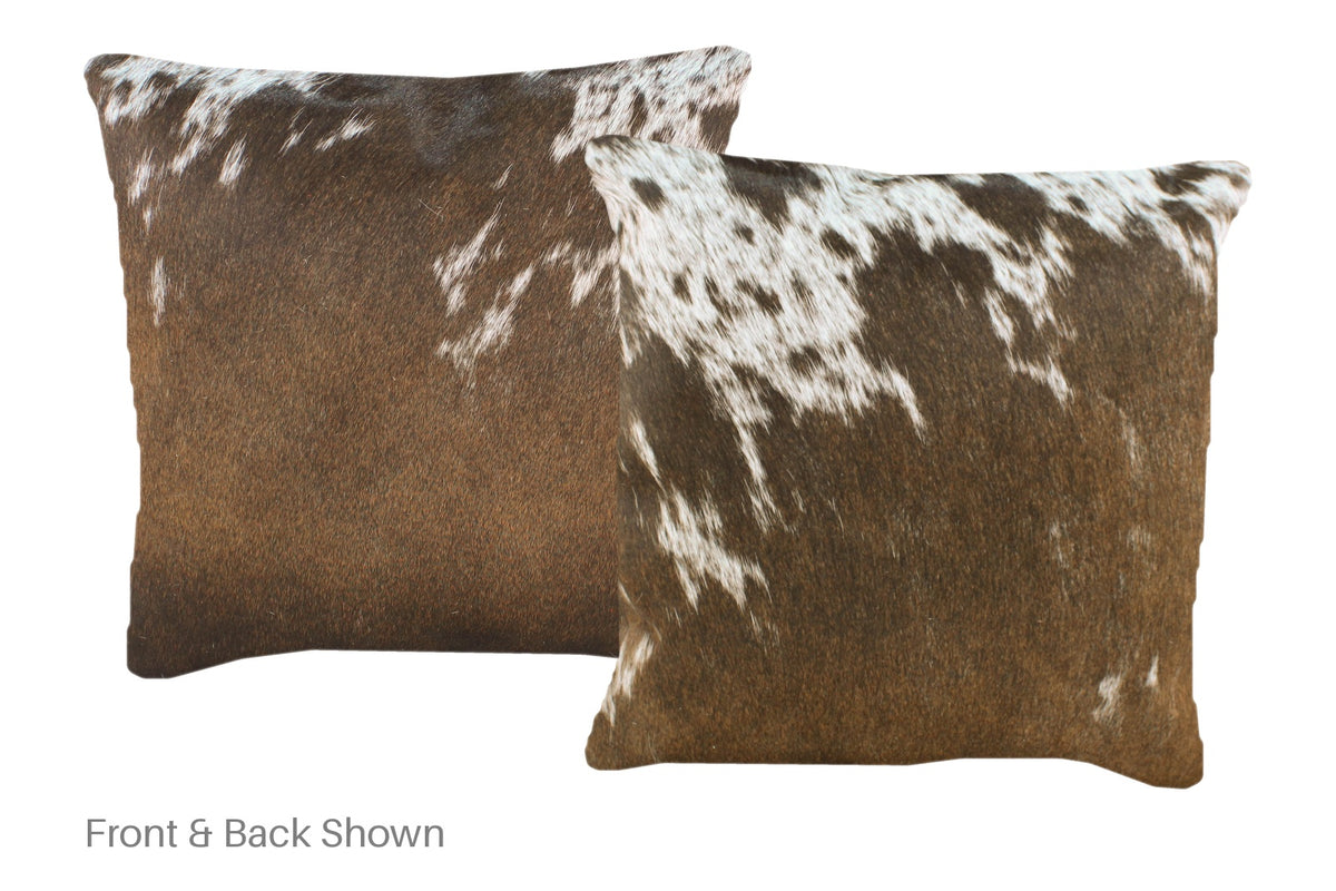 Chocolate Cowhide Pillow #A52429