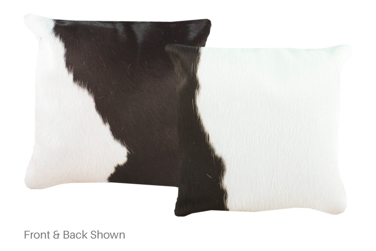 Black and White Cowhide Pillow #A52430