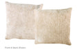 Champagne Cowhide Pillow 16x16 #A52433 by Hudson Hides