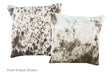 Salt and Pepper Black Cowhide Pillow 16x16 #A52434 by Hudson Hides