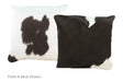 Black and White Cowhide Pillow 16x16 #A52437 by Hudson Hides