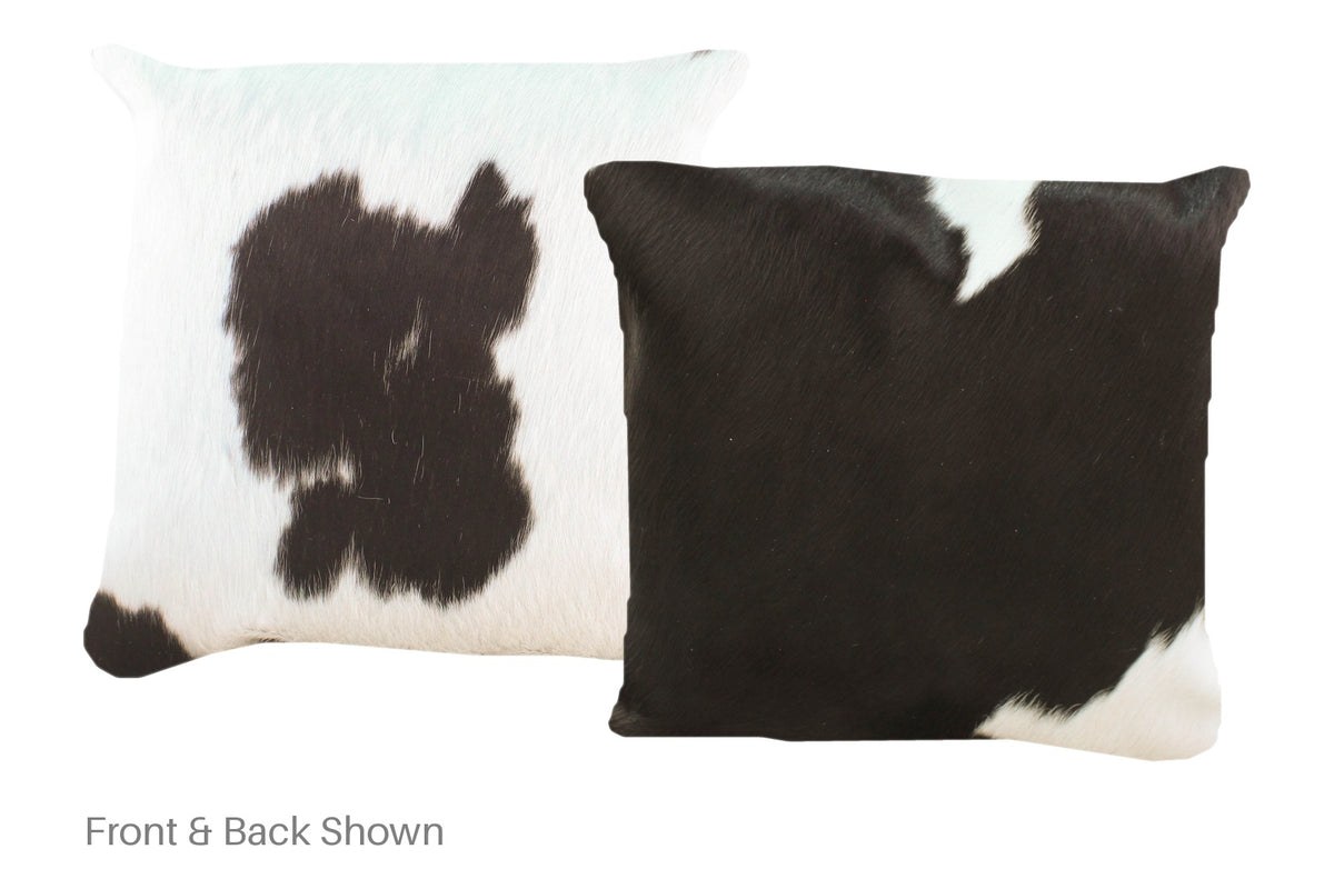 Black and White Cowhide Pillow #A52437