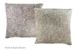 Salt and Pepper Black Cowhide Pillow 16x16 #A52439 by Hudson Hides