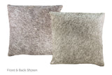 Salt and Pepper Black Cowhide Pillow 16x16 #A52439 by Hudson Hides