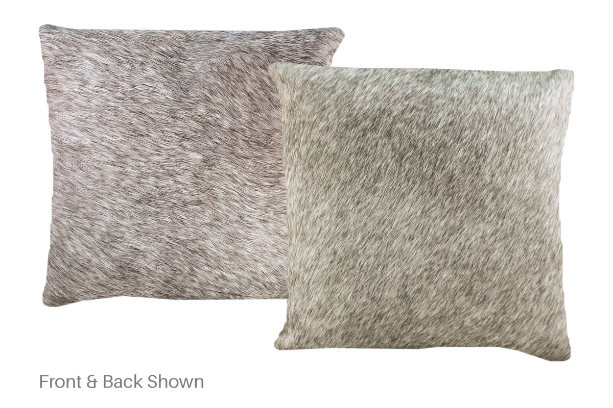 Salt and Pepper Black Cowhide Pillow #A52439
