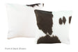 Black and White Cowhide Pillow 16x16 #A52447 by Hudson Hides