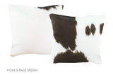 Black and White Cowhide Pillow 16x16 #A52447 by Hudson Hides