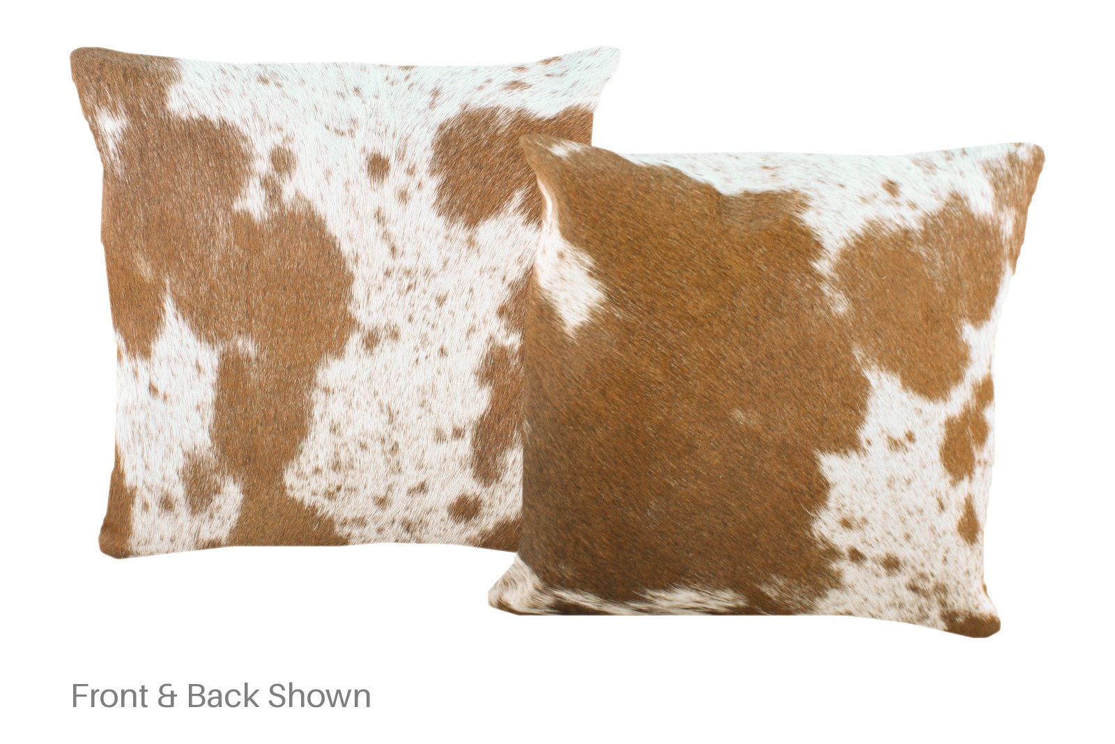 Brown and White Cowhide Pillow #A52450