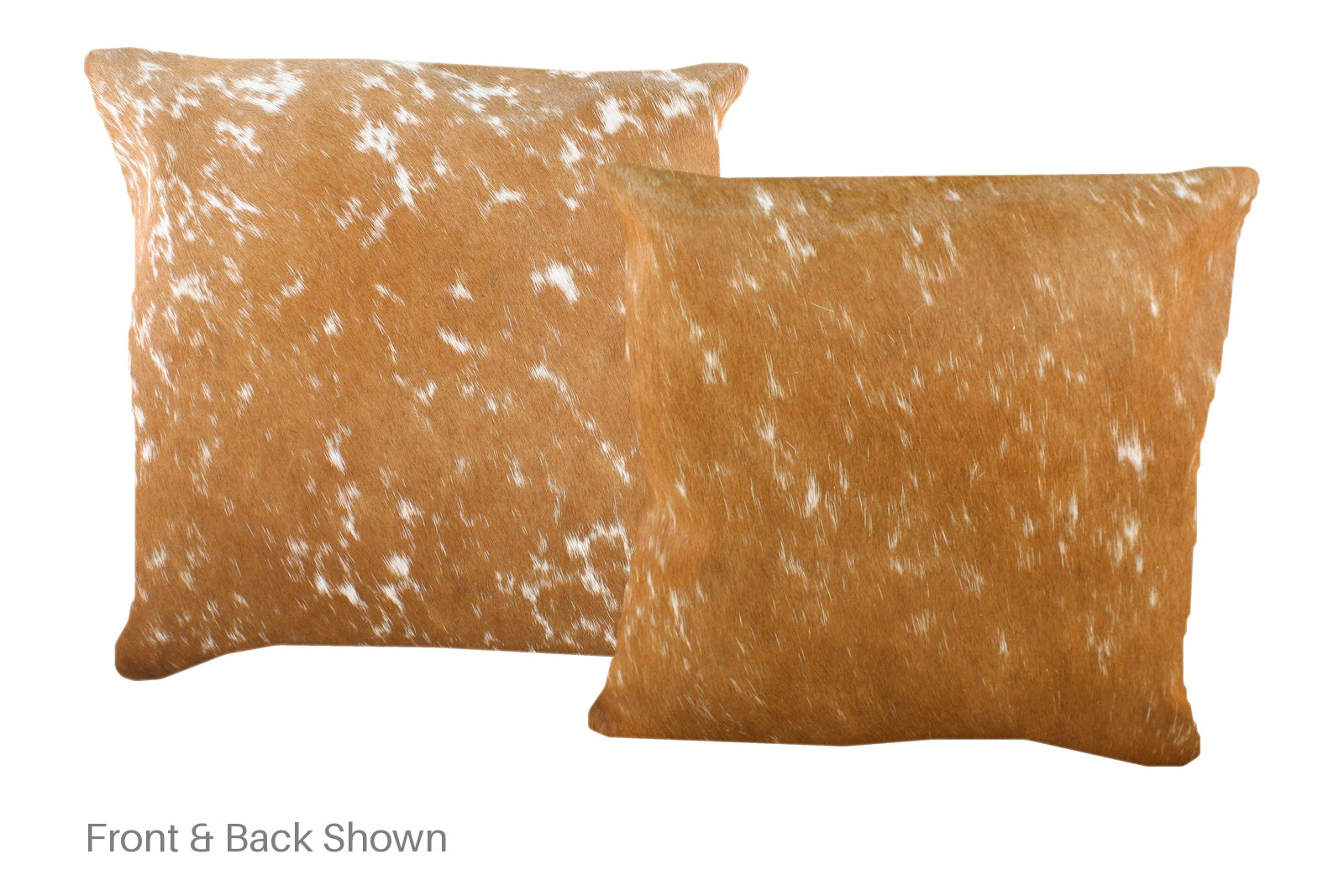 Salt and Pepper Brown Cowhide Pillow #A52456